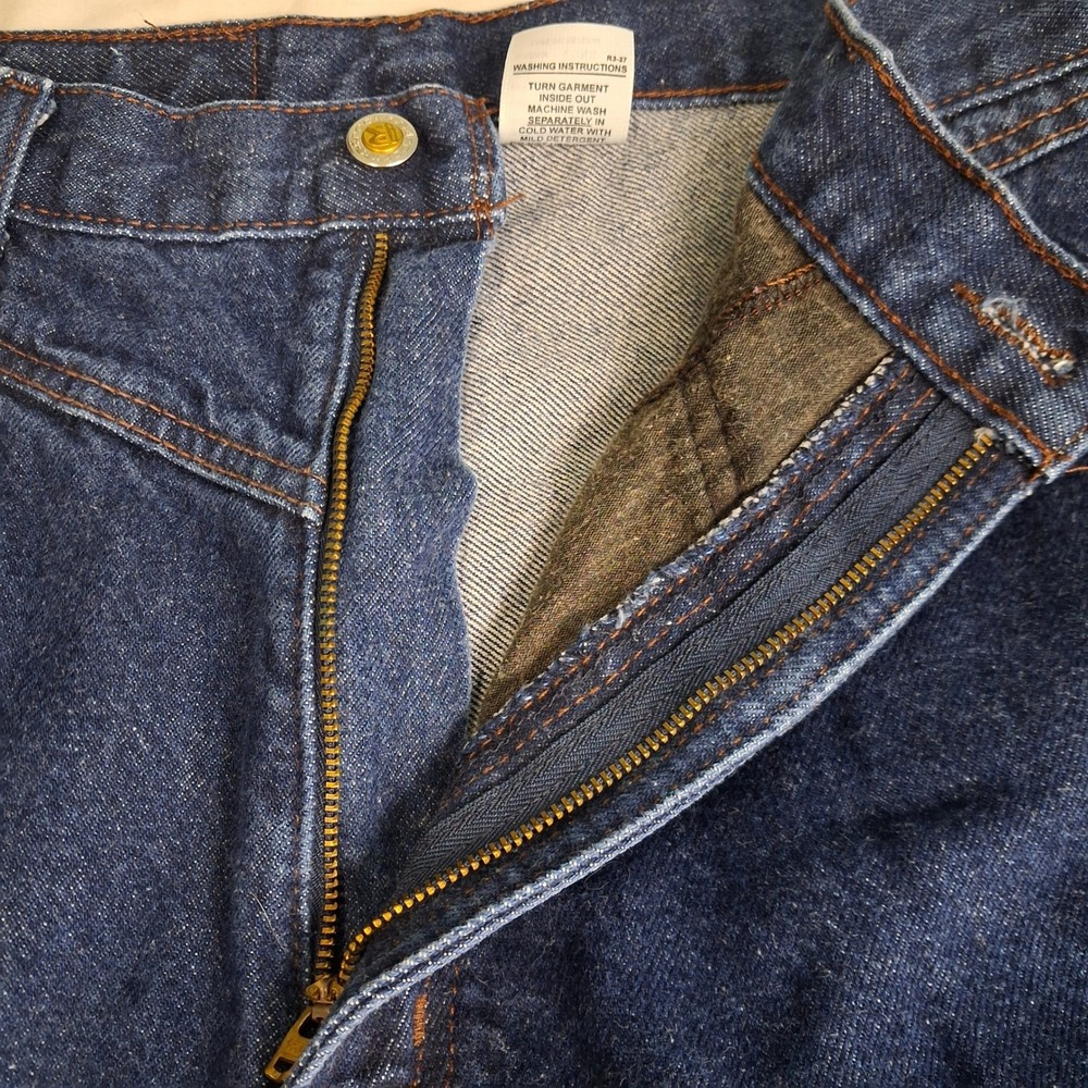 Rocky Mountain Clothing Co Rockies Jeans High Rise Western Dark Wash 32 Long VTG - Picture 11 of 14
